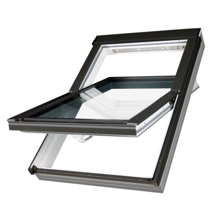 Okno dachowe PVC FARKO PTP-V U4 78X118 + Kołnierz