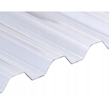 Płyta trapezowa PC poliwęglan przeźroczysty 76/18 900 x 2500/0,5mm