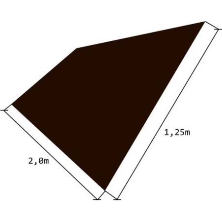 Blacha płaska 1,25m x 2,00m RAL 8004 MATT CEGLASTY MAT